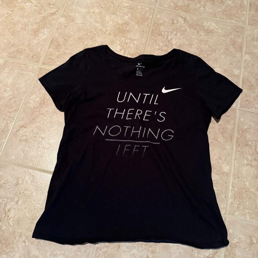 Nike | "Until There's Nothing Left" Short-sleeve T-shirt | Black | Size M